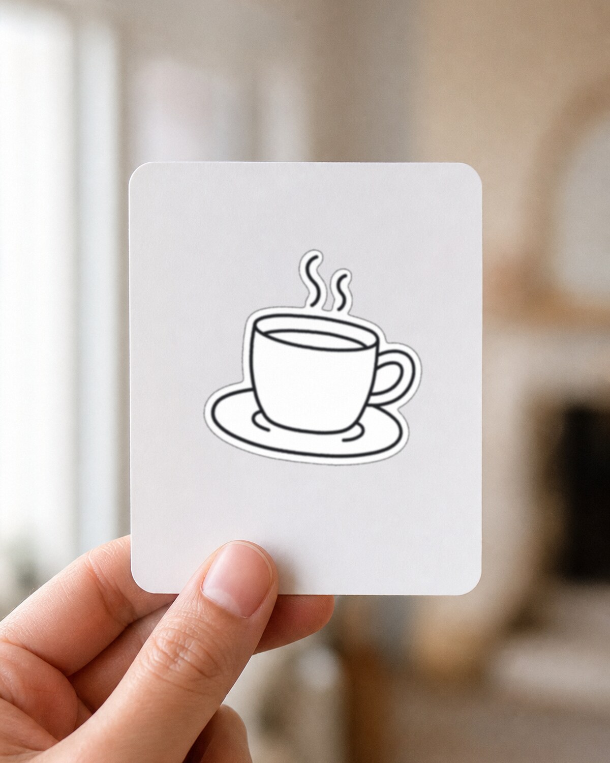 Single doodle sticker